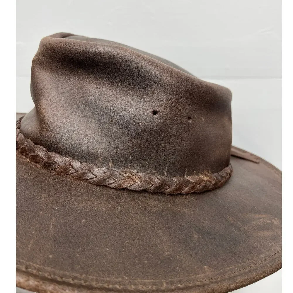 Minnetonka Unisex Brown The Fold Up Hat / Size- Large